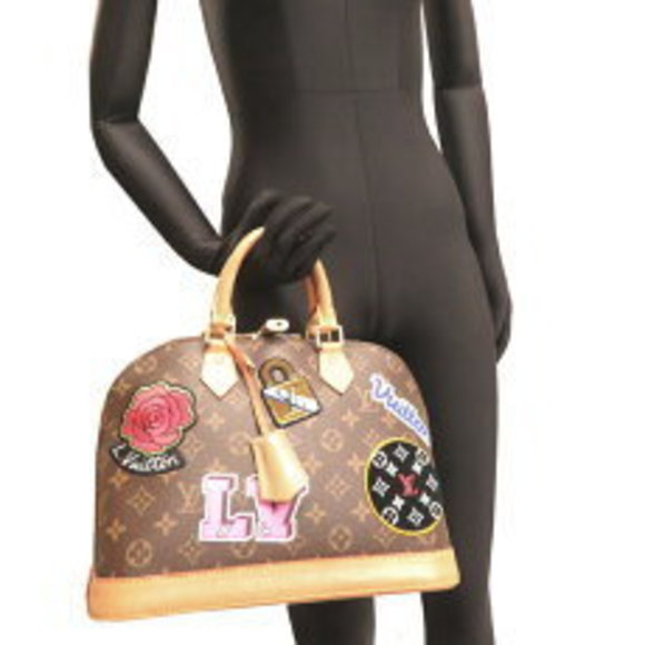 Louis Vuitton Handbags - Louis Vuitton Alma Patches Handbag Monogram Brown